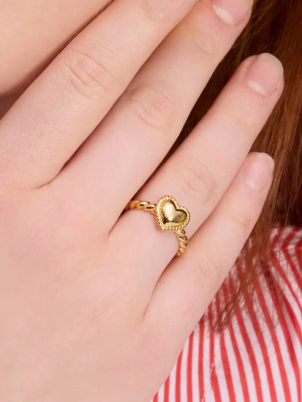 NWOT Kate spade Gold Heart Ring Size 5